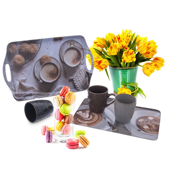 Servírovací tác COFFEE 38x23 cm 