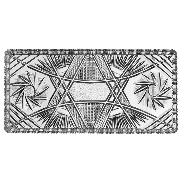 Servírovacia tácka Kryštál 34,5x16 cm