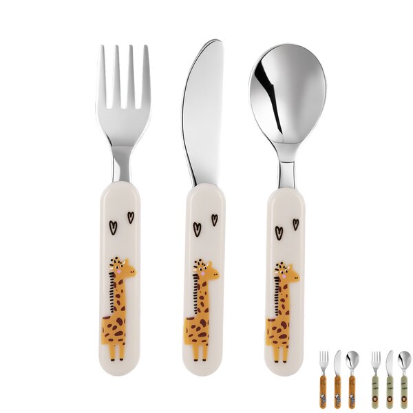 Jedálenský detský príbor zoo 3 ks