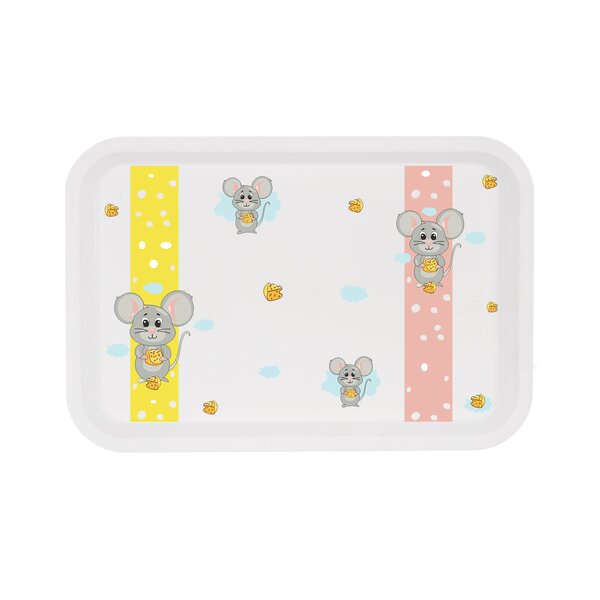 Servírovacia detská tácka MYŠKA 30,5x21 cm