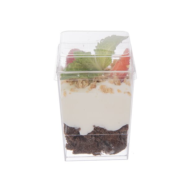 Pohárik s viečkom panna cotta 0,17 l 4 ks