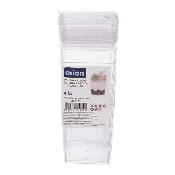 Pohárik s viečkom panna cotta 0,17 l 4 ks