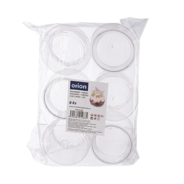 Pohárik s viečkom na dezert 0,17 l 6 ks