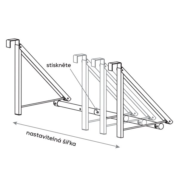Vešiak na dvere nastaviteľný