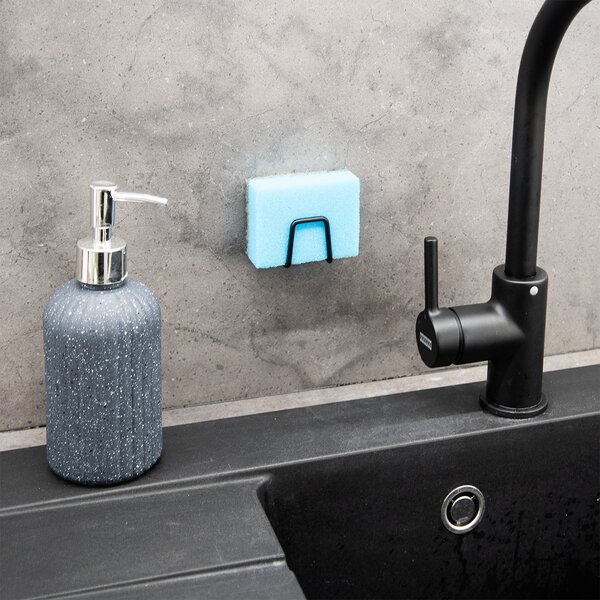 Háčik-držiak samolepiaci BLACK 2 ks