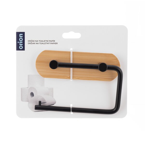 Držiak toaletného papiera samolepiaci BLACK