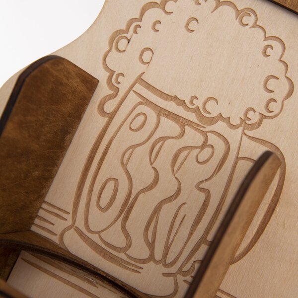 Stojan na pivné fľaše