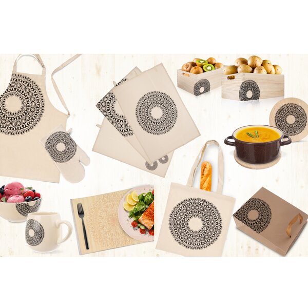 Kuchynská utierka MANDALA 3 ks