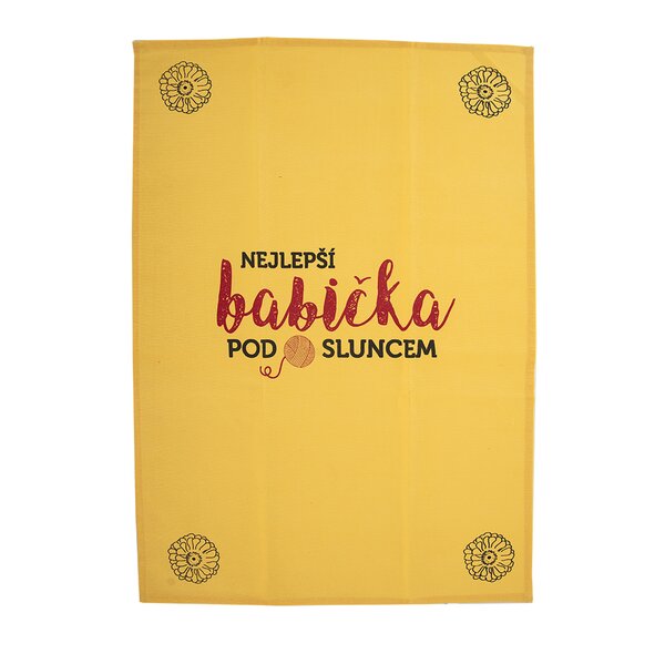 Kuchynská utierka NEJLEPŠÍ BABIČKA 3 ks