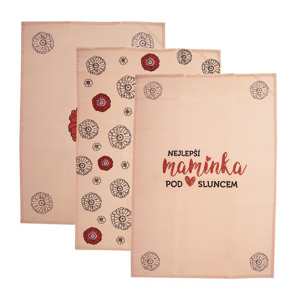 Kuchynská utierka NEJLEPŠÍ MAMINKA 3 ks 