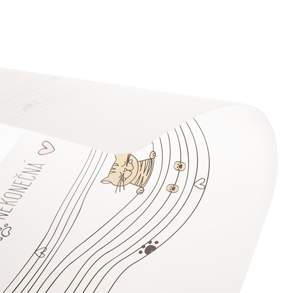 Prestieranie NEKONEČNÁ LÁSKA mačka 43x28 cm