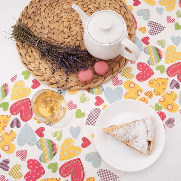 Behúň SRDCE 180x40 cm