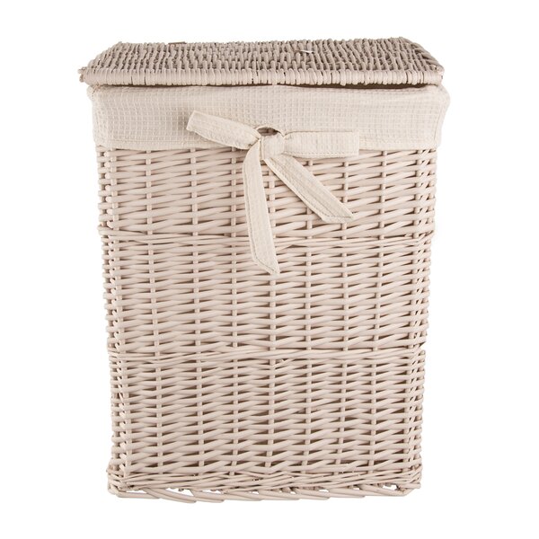 Prádelní koš s víkem béžový