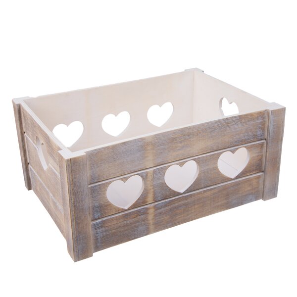 Dekoratívna bednička SRDCE 36c26c16 cm