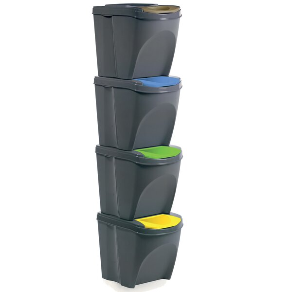 Odpadkový kôš na triedený odpad Sort 4x21 l