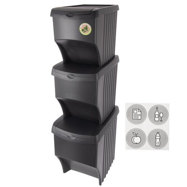 Odpadkový kôš na triedený odpad 3x22 l