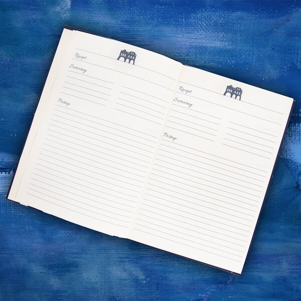 Kniha na recepty s vařečkou WINTER CITY