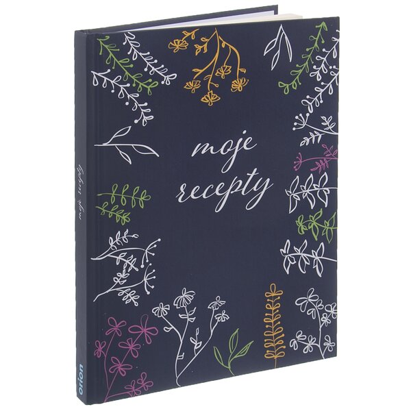 Kniha na recepty LÚKA modrá