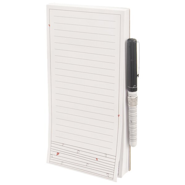 Blok s magnetom a perom na chladničku SRDIEČKA