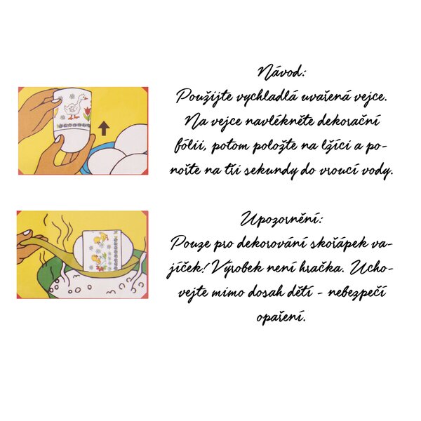 Fólia zmršťovacia na vajíčka 12 ks