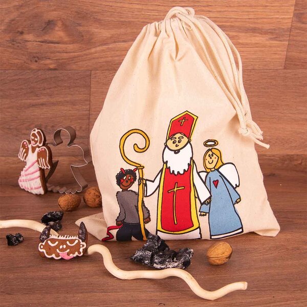 Zaťahovacie vrecko Mikuláš 35x26 cm
