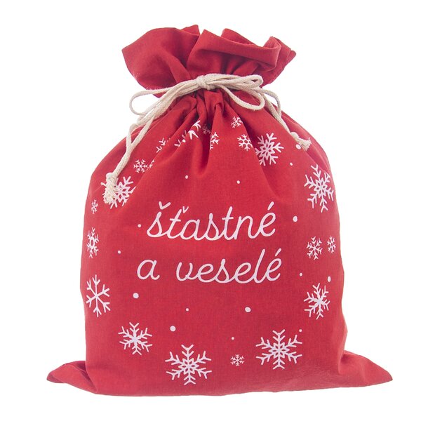 Zaťahovacie vrecko Vianoce 35,5x26 cm