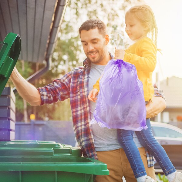 Vrecko na odpad zaťahovací levanduľa 40 l/10 ks