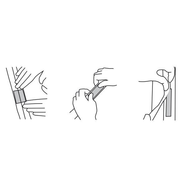 Sieť proti hmyzu dvere 100x212 cm čierna