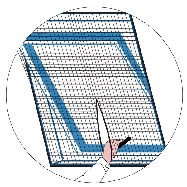 Sieť proti hmyzu strešné okno 120x140 cm biela