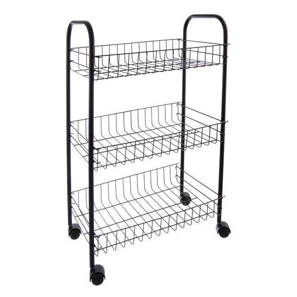 Regál na kolieskách 3 poschodia