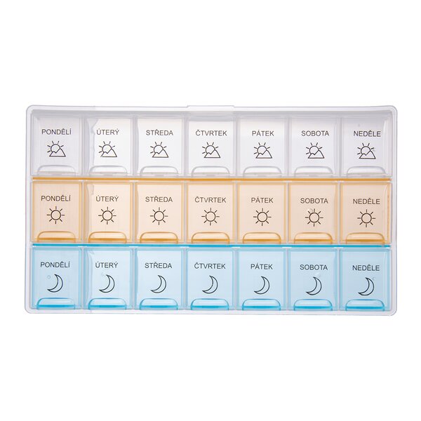 Organizér na lieky týždenný 3 sekcie