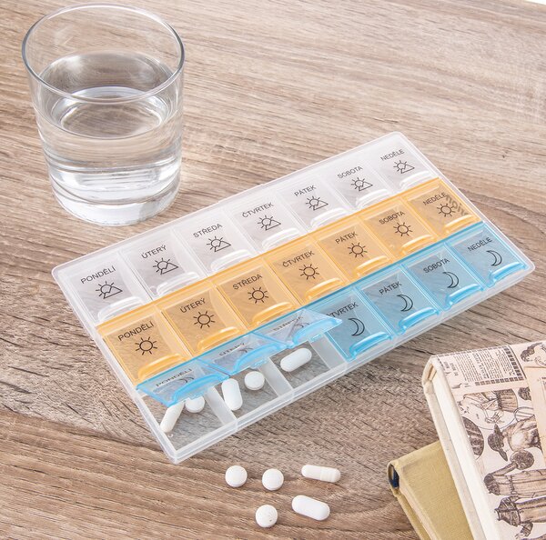 Organizér na lieky týždenný 3 sekcie