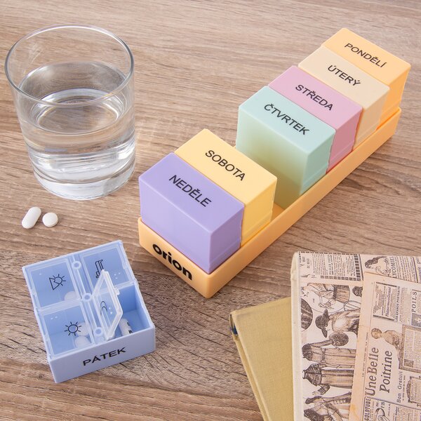 Organizér na lieky týždenný 4 sekcie