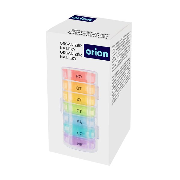 Organizér na lieky týždenný 2 sekcie s obalom