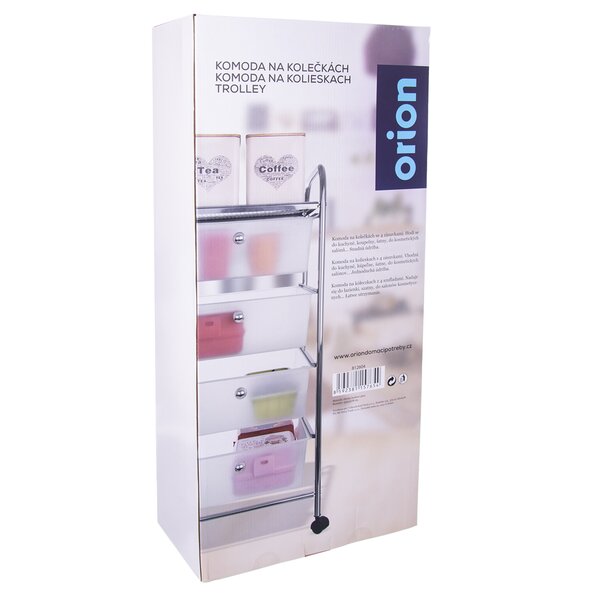 Komoda s kolieskami 4 poschodia