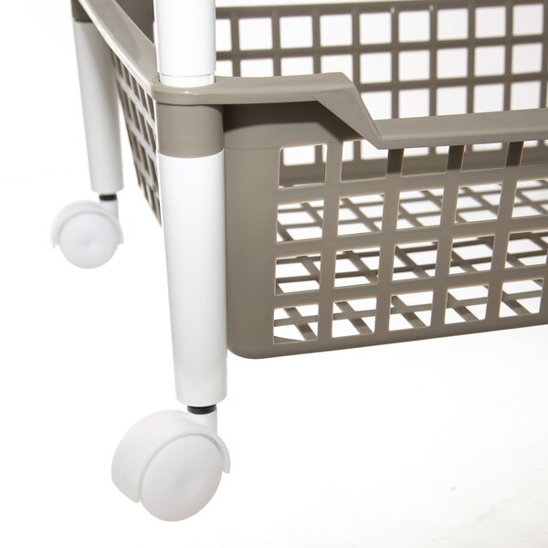 Regál s kolieskami 3 poschodia