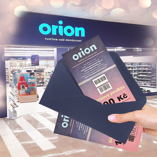 Dárkový poukaz Orion/Indecor 500 Kč
