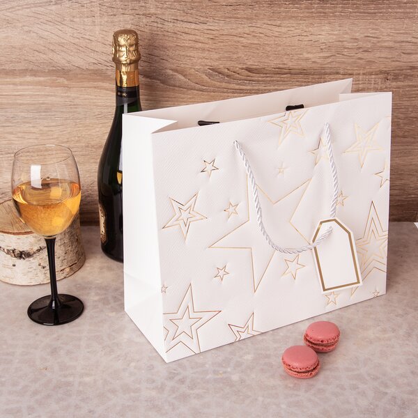 Darčeková taška hviezda 31x12x26 cm