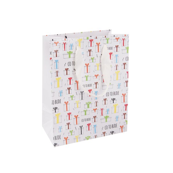 Darčeková taška Co to bude 18x10x23 cm