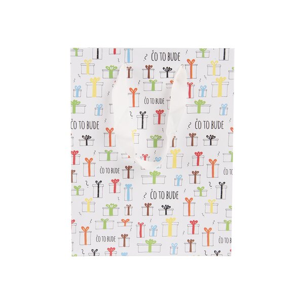 Darčeková taška Čo to bude 18x10x23 cm