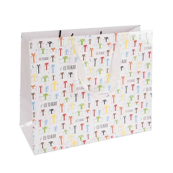 Darčeková taška Co to bude 32x12x26 cm