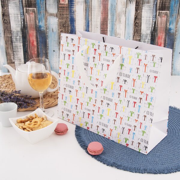 Darčeková taška Co to bude 32x12x26 cm