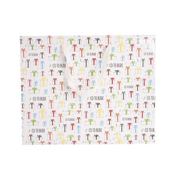 Darčeková taška Co to bude 32x12x26 cm