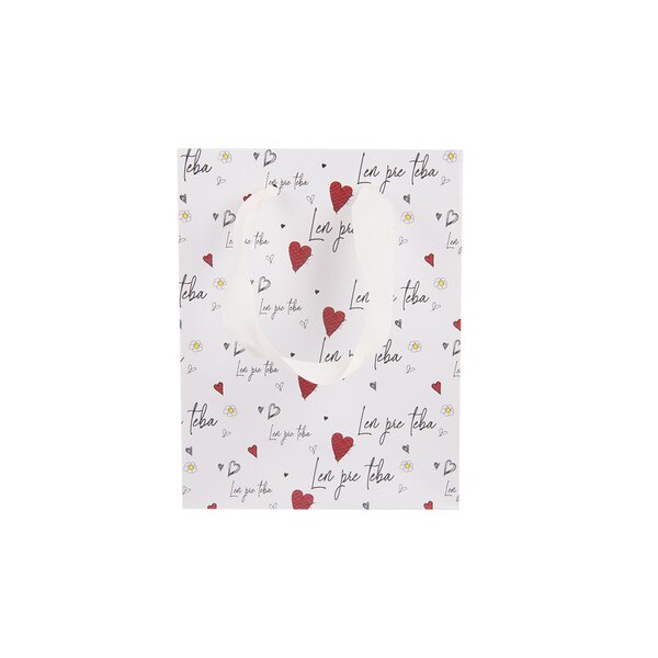 Darčeková taška Len pro teba 14x7x18 cm