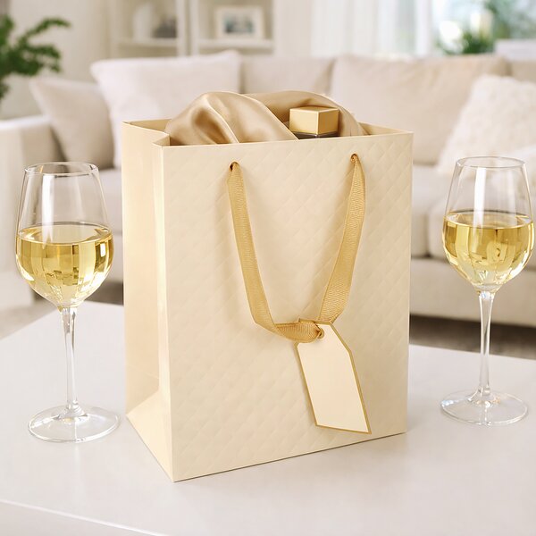 Darčeková taška quilt 18x10x23 cm