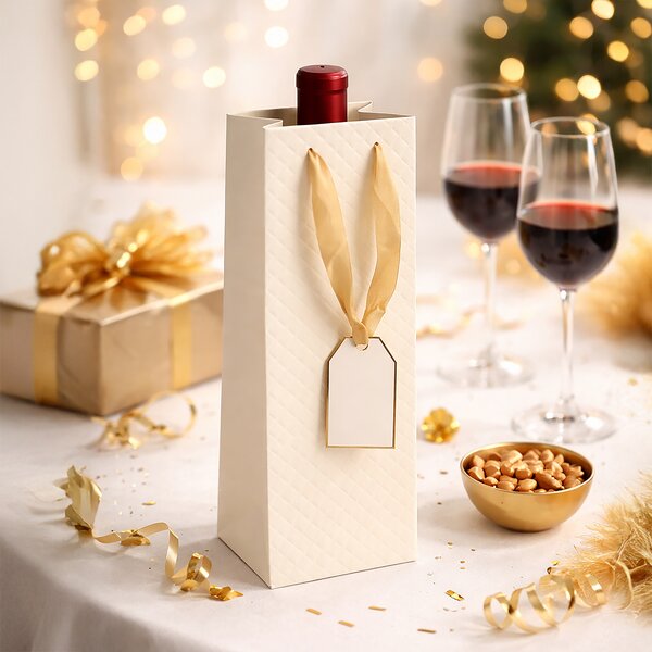 Darčeková taška quilt 12x9x35 cm