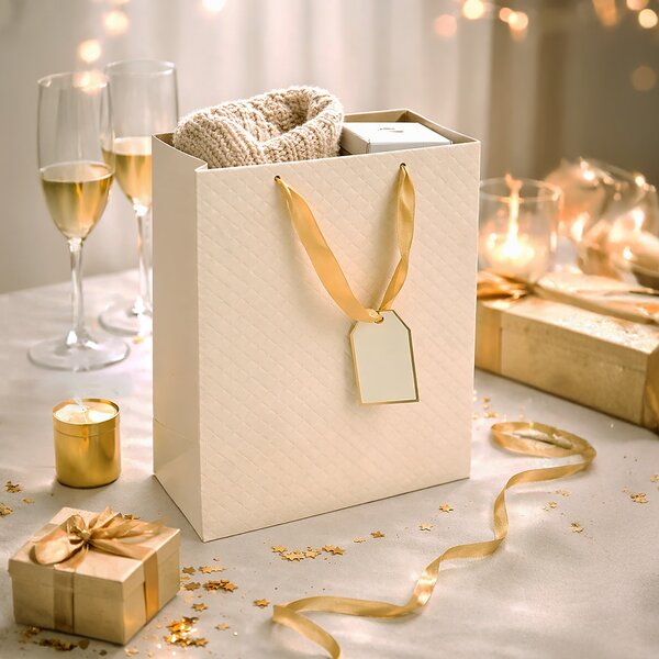 Darčeková taška quilt 26x12x32 cm