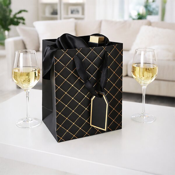 Darčeková taška quilt 18x10x23 cm