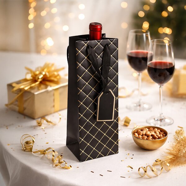 Darčeková taška quilt 12x9x36 cm