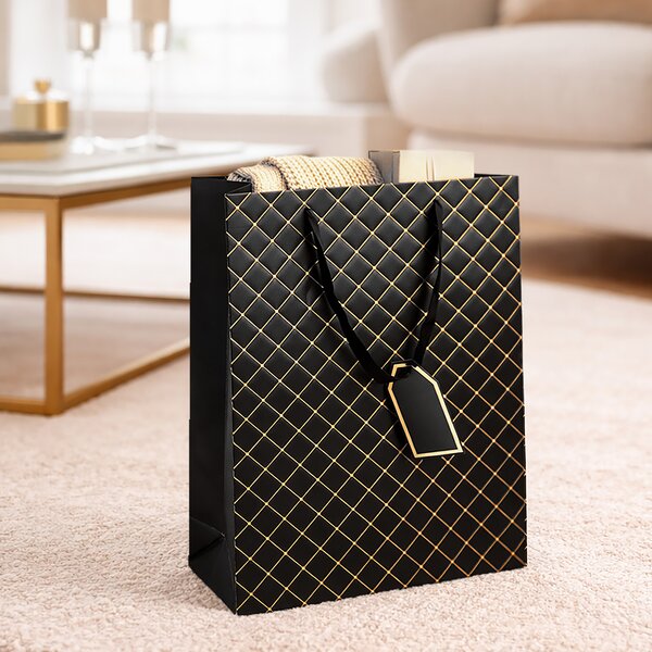 Darčeková taška quilt 31x12x42 cm